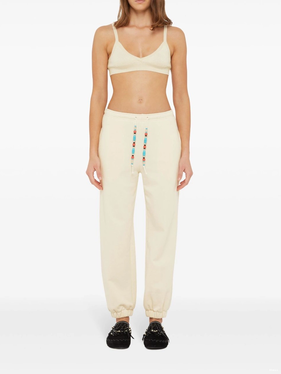 Cheap tapered Alanui bead-embellished Women trousers 0729